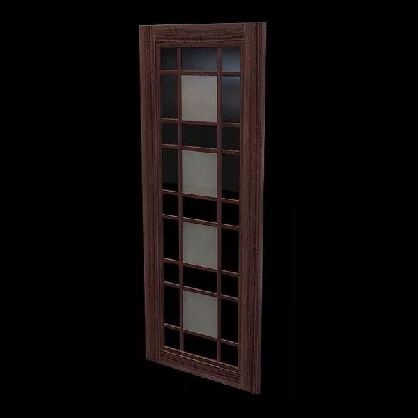 Glazed Internal Door Furniture 3d model Glazed Internal Door Furniture 3d model