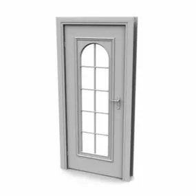 Decorative Interior Glass Door 3d model