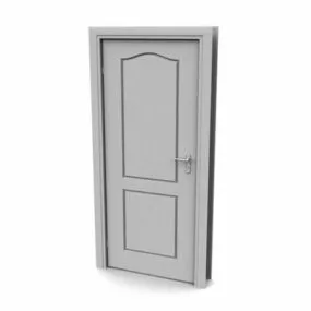 Interior Wood Door Furniture 3d model