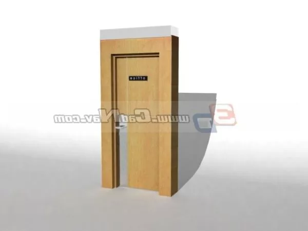 Office Wood Door Design 3d model Office Wood Door Design 3d model