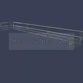 Stainless Steel Railing Design 3d model