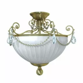 Home Crystal Ceiling Light 3d model