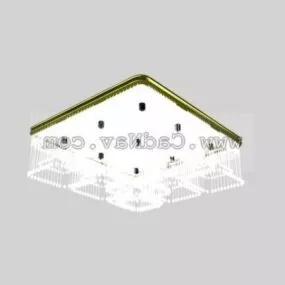 Square Design Ceiling Lamp 3d model