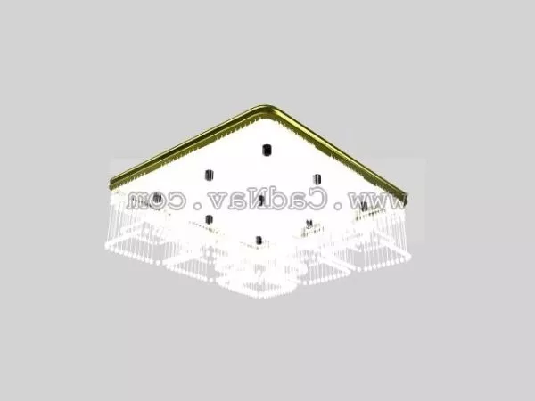Square Design Ceiling Lamp 3d model Square Design Ceiling Lamp 3d model
