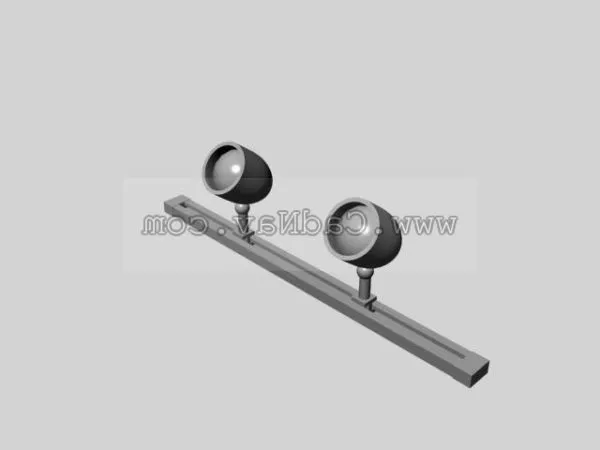 Studio Track Spot Lighting 3d model Studio Track Spot Lighting 3d model