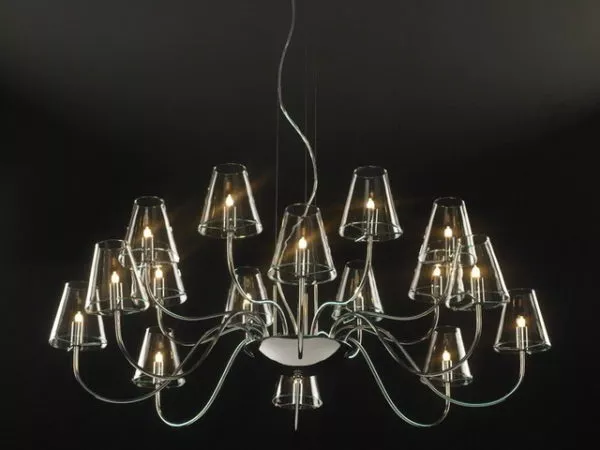Modern Chandelier 16 Light Style 3d model Modern Chandelier 16 Light Style 3d model
