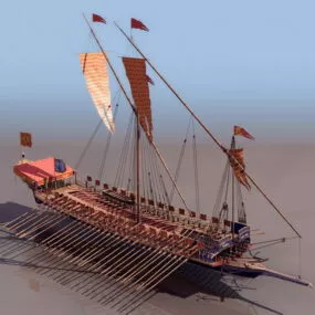 16th Century French Navy Watercraft 3d model