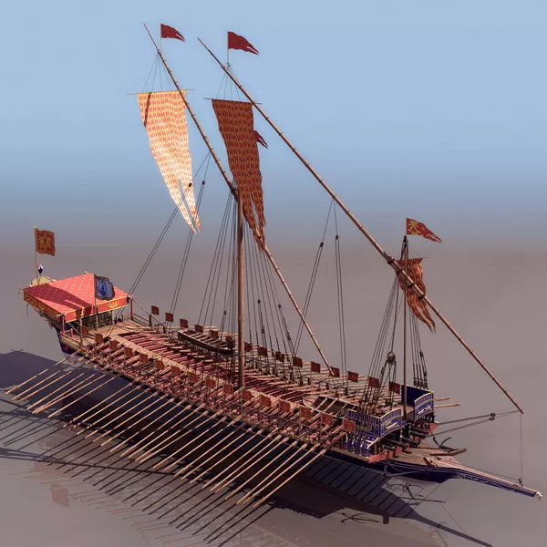 Warship Military Weapon 3d model