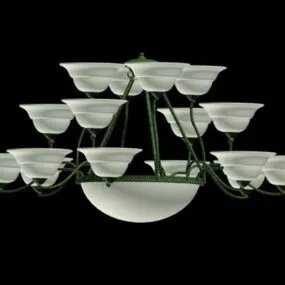 Light Bowl Home Chandelier Collection 3d model