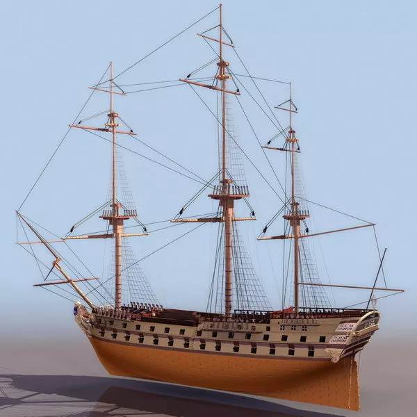 Naval Ship Warship Vehicle 3d model