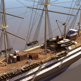 Watercraft Italy Sailing Vessel Ship 3d model