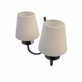 2 Light Retro Style Wall Light 3d model
