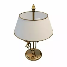 Fabric Shade Bedroom Table Lamp 3d model