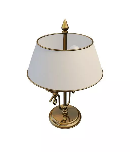 Fabric Shade Bedroom Table Lamp 3d model Fabric Shade Bedroom Table Lamp 3d model