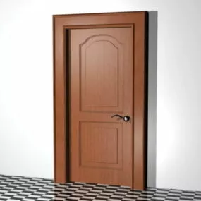2 Panel Interior Door Design 3d model