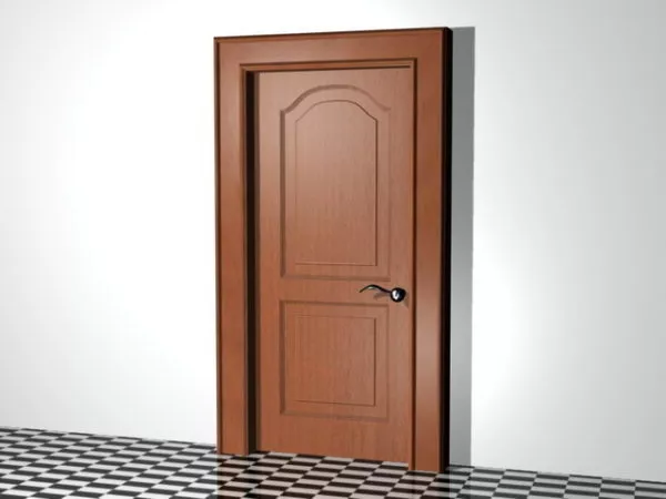 2 Panel Interior Door Design 3d model 2 Panel Interior Door Design 3d model