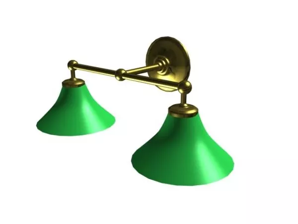 2 Lights Antique Design Wall Lamp 3d model 2 Lights Antique Design Wall Lamp 3d model