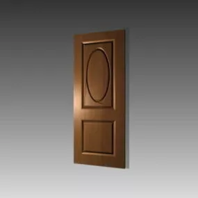 Home Wood Door 2 Panel Insert 3d model