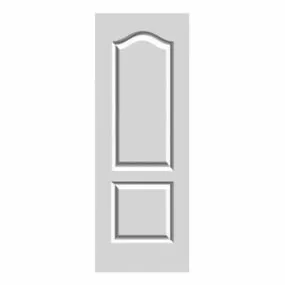 Two Panel Wooden Door 3d model