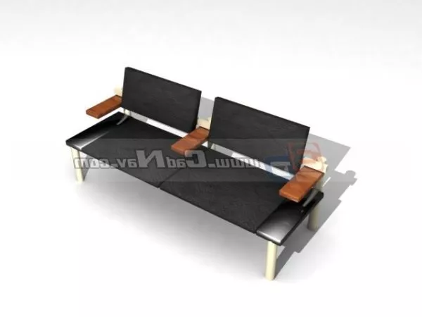 2 Seats Waiting Chair 3d model 2 Seats Waiting Chair 3d model