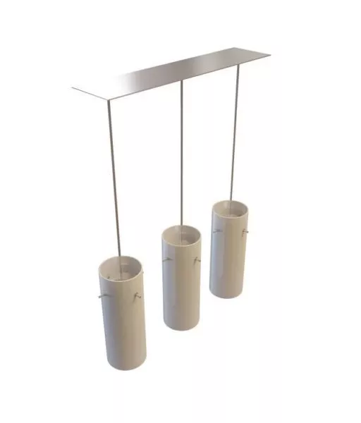 3 Light Bar Ceiling Pendant 3d model 3 Light Bar Ceiling Pendant 3d model
