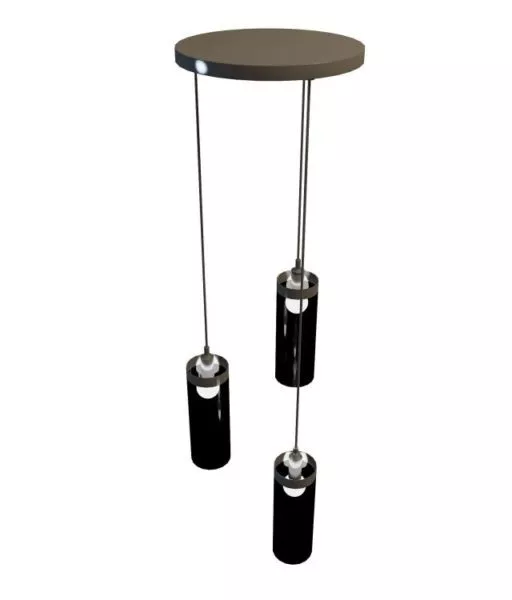 Simple 3 Light Hanging Light Fixture 3d model Simple 3 Light Hanging Light Fixture 3d model