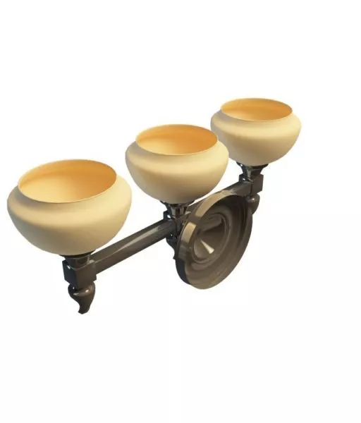 Home Lighting 3 Light Wall Lamp 3d model Home Lighting 3 Light Wall Lamp 3d model