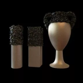 3 Vase Set Decoration 3d model