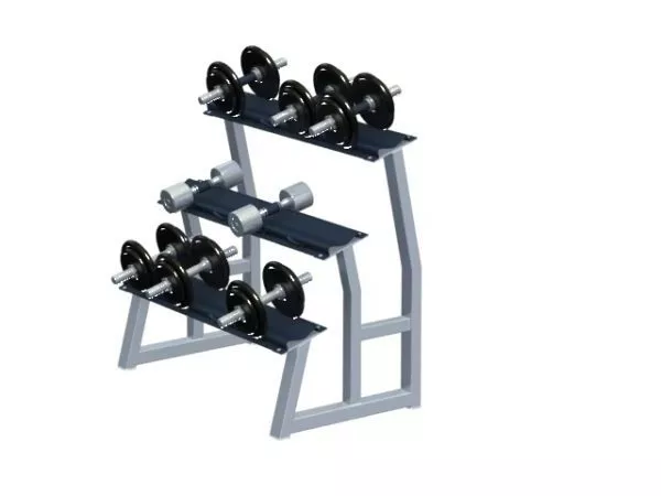 3 Tier Dumbbell Rack Gym Equipment 3d model 3 Tier Dumbbell Rack Gym Equipment 3d model