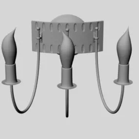 3 Way Light Wall Sconces 3d model