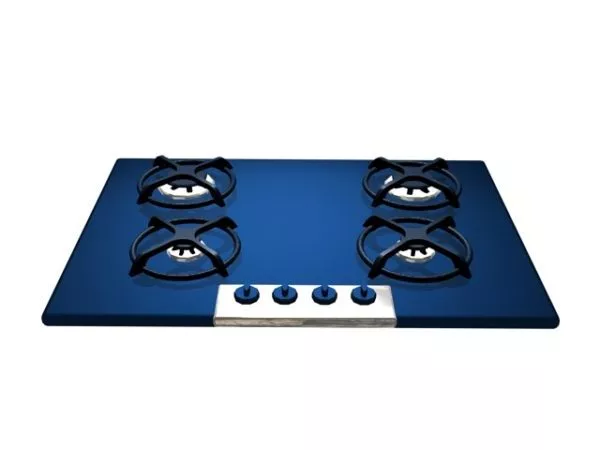 Siemens Gas Stove White Color 3d model