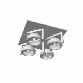 Home Design 4 Lights Led Ceiling Spotlight 3d model