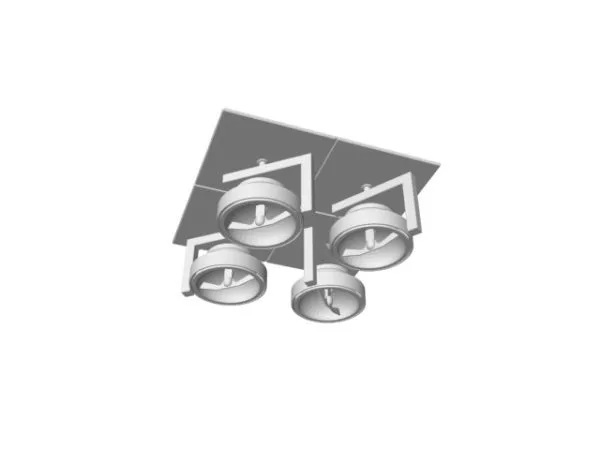 Home Design 4 Lights Led Ceiling Spotlight 3d model Home Design 4 Lights Led Ceiling Spotlight 3d model