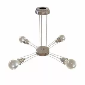 4 Light Fan Shape Ceiling Pendant 3d model