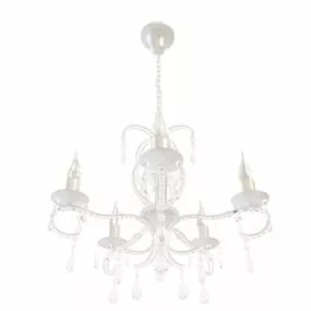 5 Arm Ceiling Crystal Chandelier 3d model
