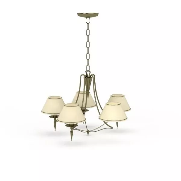 5 Light Antique Gothic Chandelier 3d model 5 Light Antique Gothic Chandelier 3d model
