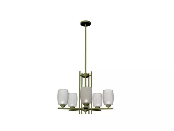 Hotel Brass Pendant Lamp 5 Light Style 3d model Hotel Brass Pendant Lamp 5 Light Style 3d model