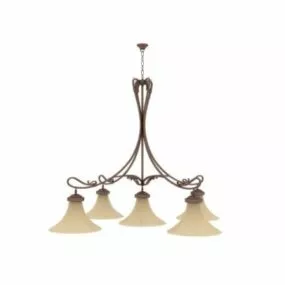 Antique Victorian Ceiling Pendant 3d model