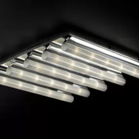 Tube Ceiling Lamp 5 Light Design 3d model