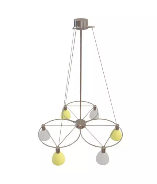 6 Light Rustic Pendant Light 3d model 6 Light Rustic Pendant Light 3d model