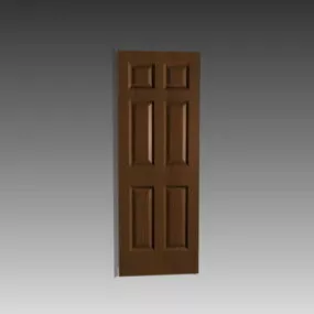 Door 6 Panel Design 3d model