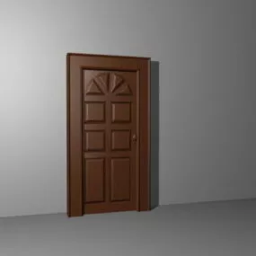 6 Panel Molded Door Furniture 3d model
