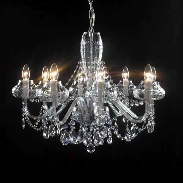 Living Room 8 Crystal Chandelier Candles 3d model Living Room 8 Crystal Chandelier Candles 3d model