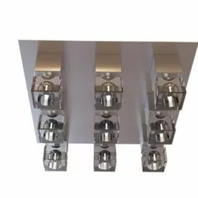 Home 9 Light Crystal Light Fixture 3d model