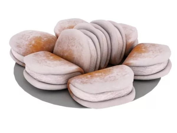 Plate With Chop 3d model