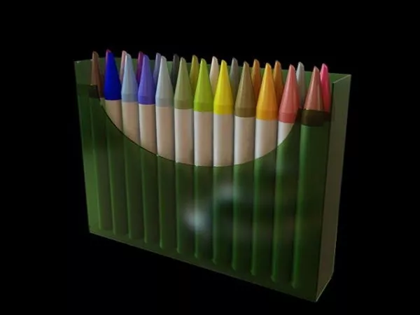 White Ballpoint Pen 3d model