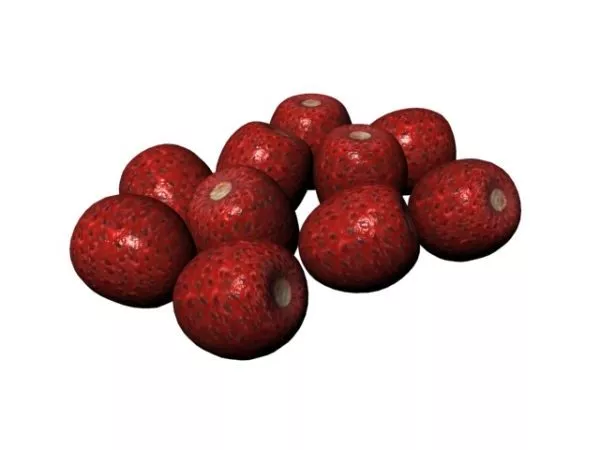 Fruit Strawberries Heap 3d model Fruit Strawberries Heap 3d model
