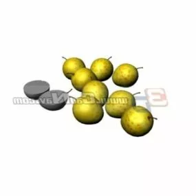 A Pile Of Fruit 3d model