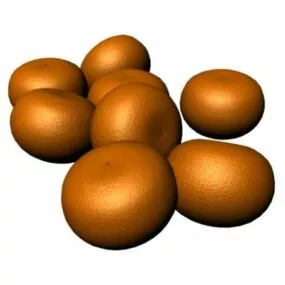 Food Oranges Pile 3d model