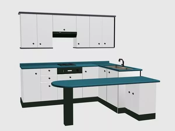 Art Sink With Leg 3d model